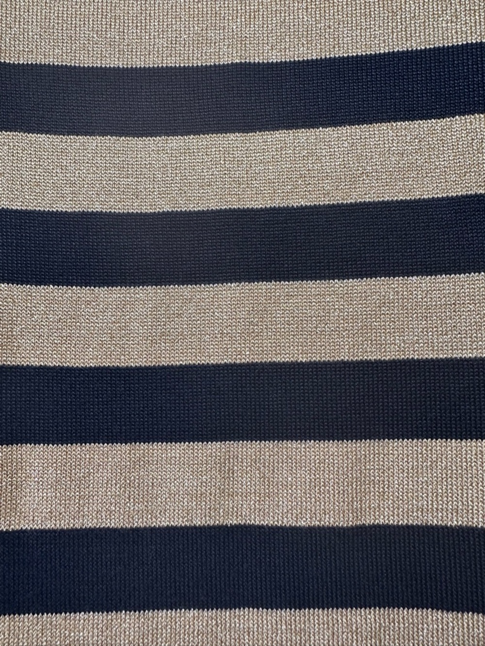 Lauren Ralph Lauren Women’s Navy & Gold Long Sleeve Knit Sheath Dress- Medium - Picture 7 of 10